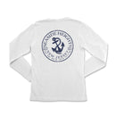 a white long sleeve shirt with an anchor on it
