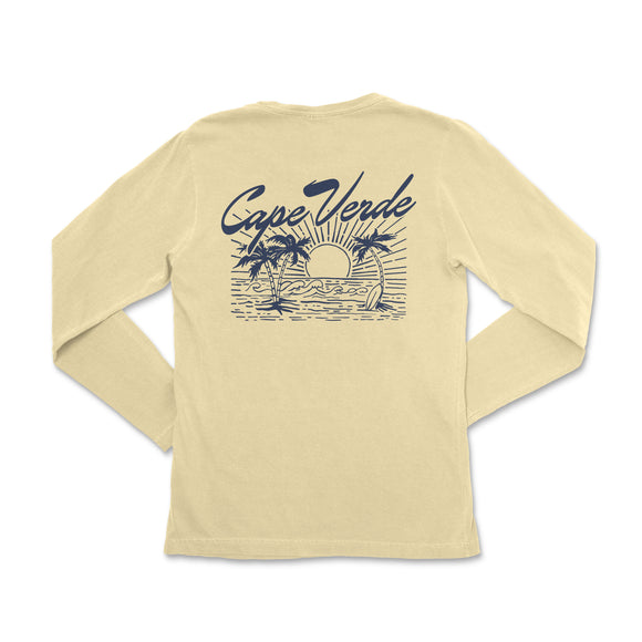 a women's long sleeve shirt with the words cape verde on it