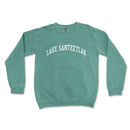 a green sweatshirt with the words lake santeetta on it