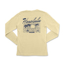a women's long sleeve shirt with the words hawaii on it