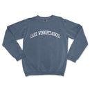 a blue sweatshirt with the words lake winnesburg on it