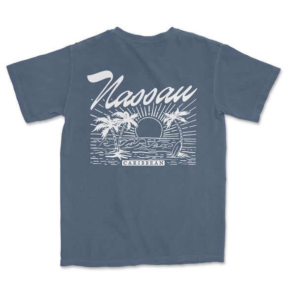 a blue t - shirt with the words kaanau on it