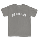 a gray t - shirt with the words big bear lake on it