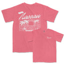 a pink t - shirt with the words hawaii on it