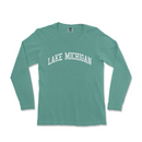 a lake michigan shirt with the word lake michigan on it