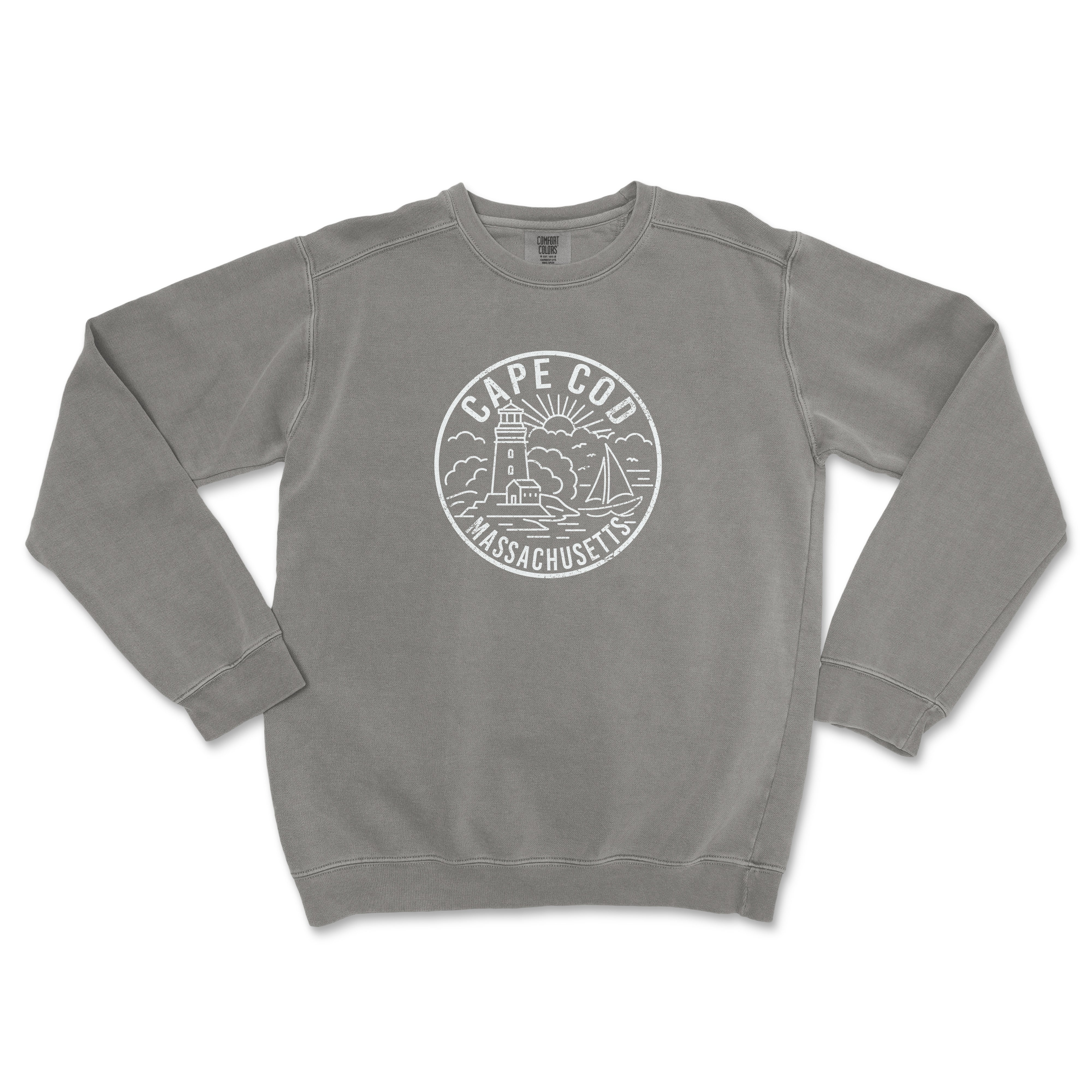 Cape Cod Massachusetts Comfort Colors Crewneck Sweatshirt