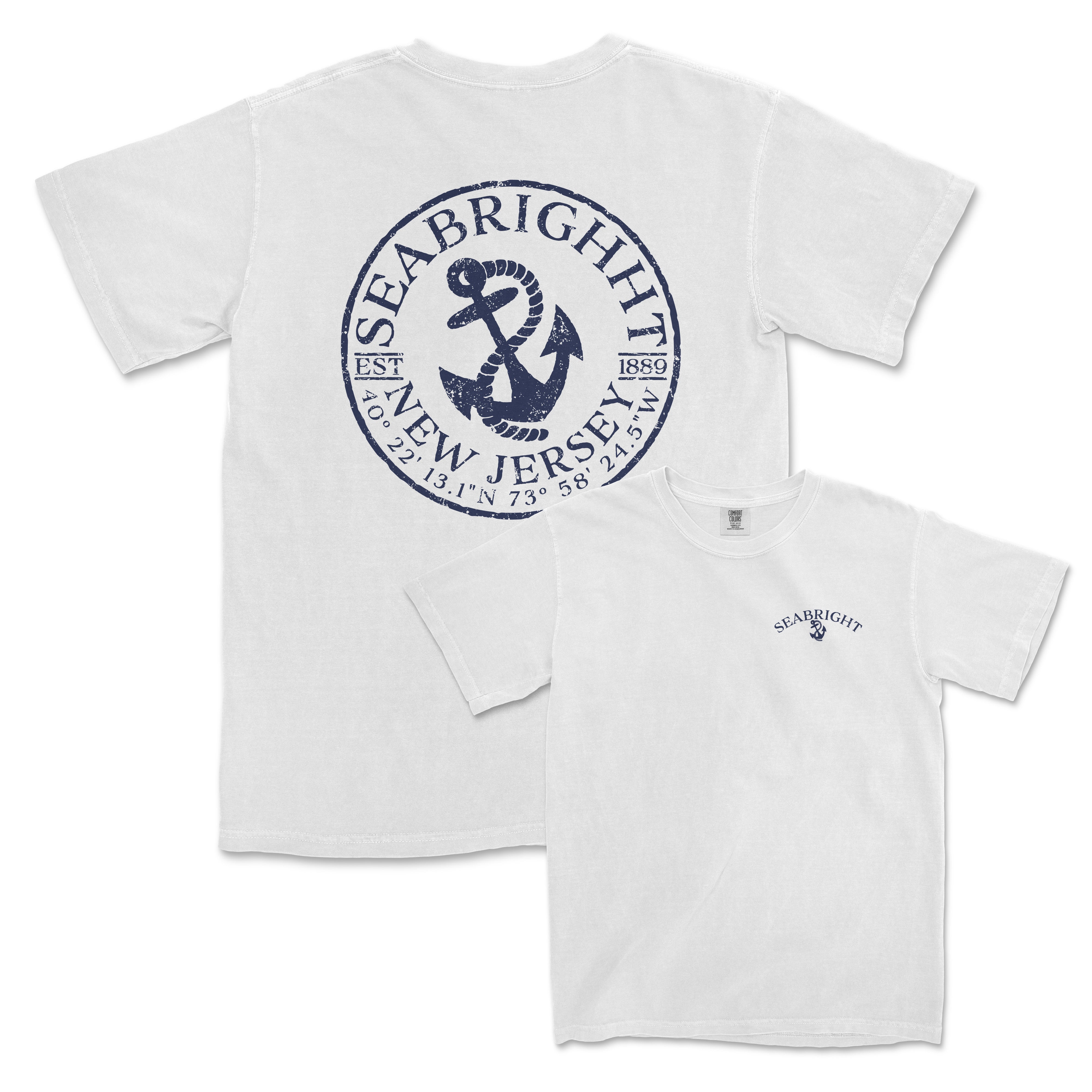a white t - shirt with an anchor on it