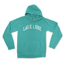 a green sweatshirt with the words lake lure on it