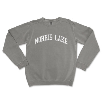 a gray sweatshirt with the words north lake on it