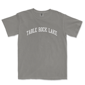a gray table rock lake t - shirt