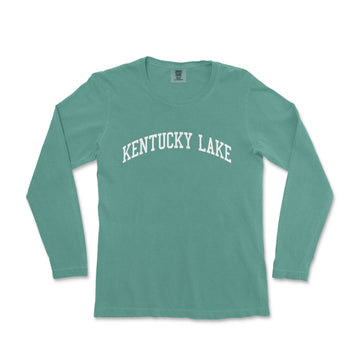 a green kentucky lake shirt with the words kentucky lake on it