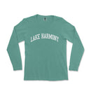 a green lake harmony shirt with the words lake harmony on it