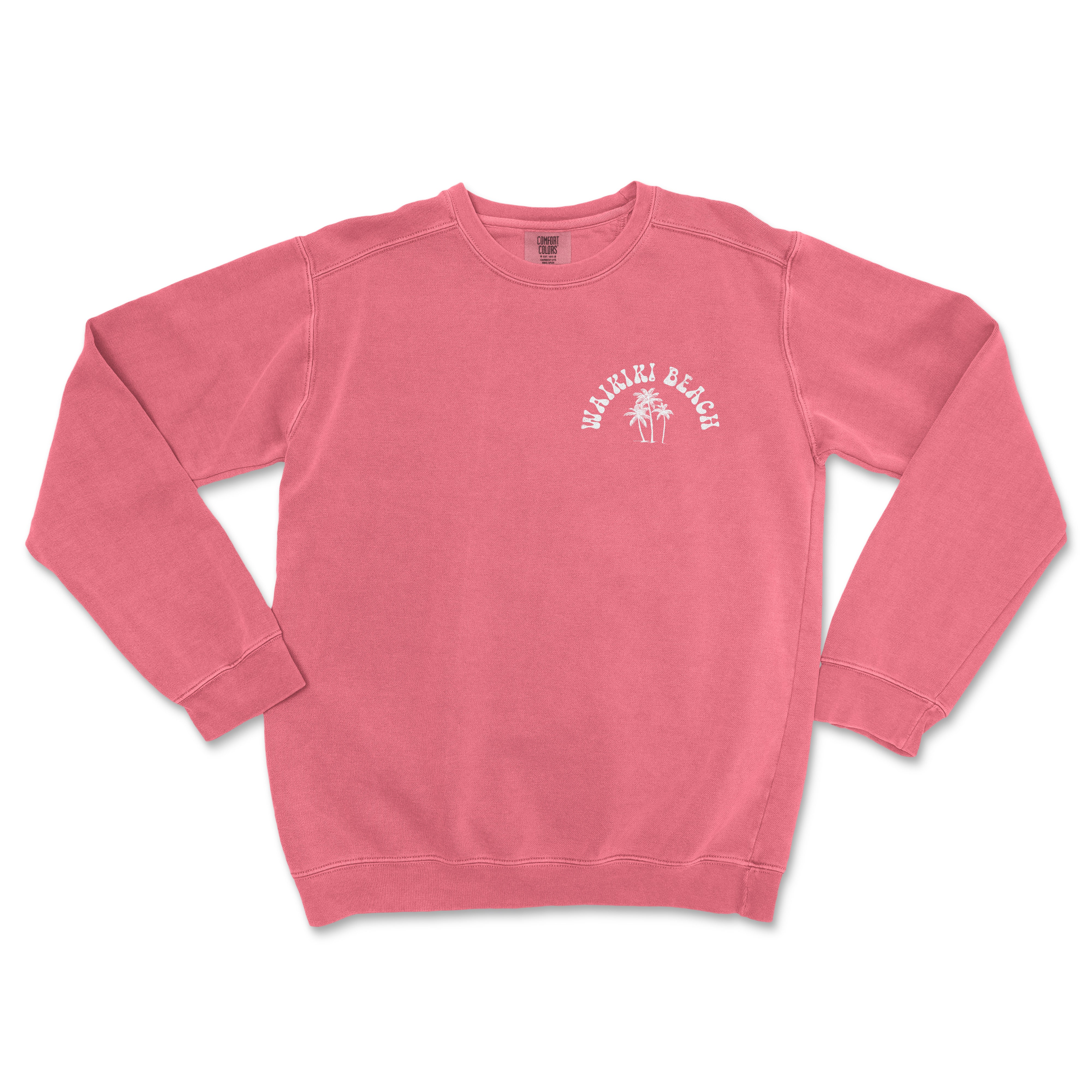 Waikiki Beach Hawaii Crewneck Sweatshirt