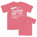 a pink t - shirt with the words tulun on it