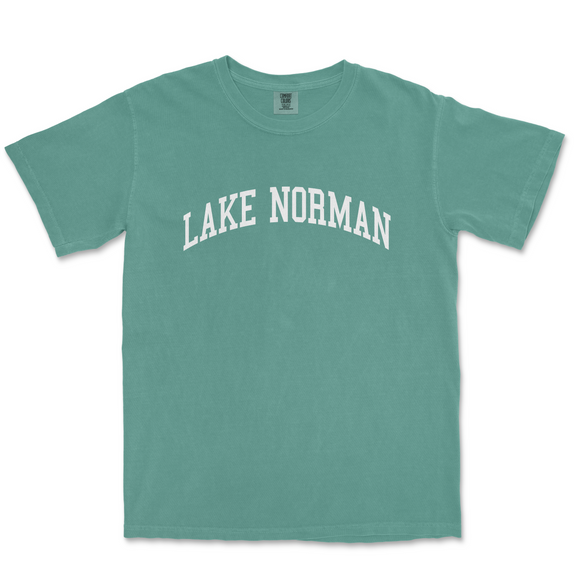 a lake norman t - shirt with the word lake norman on it