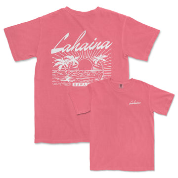 a pink t - shirt with the words lahaia on it
