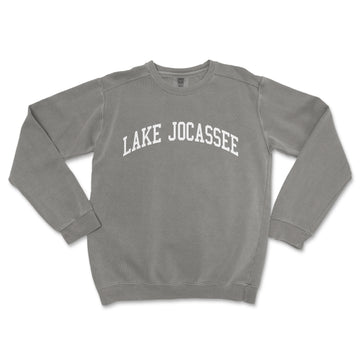 a gray sweatshirt with the words lake jocasee on it
