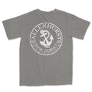 a gray t - shirt with an anchor on it