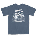 a blue t - shirt with the word fiji on it