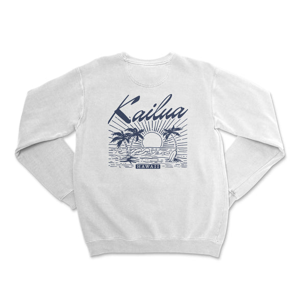 a white sweatshirt with the words kauau on it