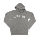 a gray sweatshirt with the words salmon lake on it