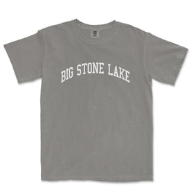 a gray t - shirt that says big stone lake