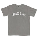 a t - shirt with the word sebago lake on it