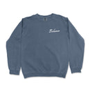 a blue sweatshirt with the word, baltimore on it