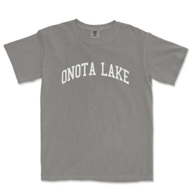 a gray t - shirt with the words on it