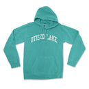 a green sweatshirt with the words otsco lake on it