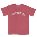a red t - shirt that says lake of the ozarks