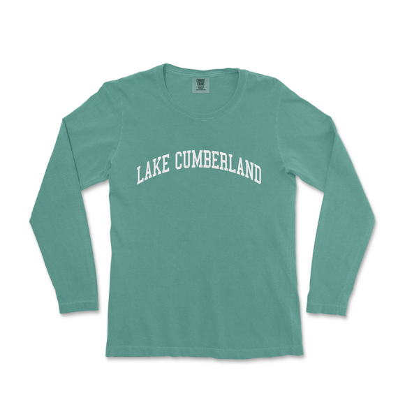 the lake cumberland long sleeve tee in green