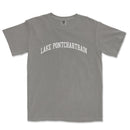 a gray shirt that says lake pontchattaain