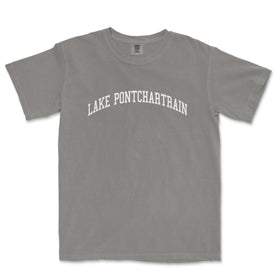a gray shirt that says lake pontchattaain