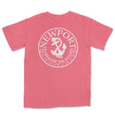 a pink t - shirt with an anchor on the front
