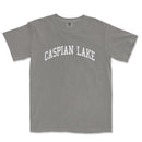 a gray t - shirt with the words caspan lake on it
