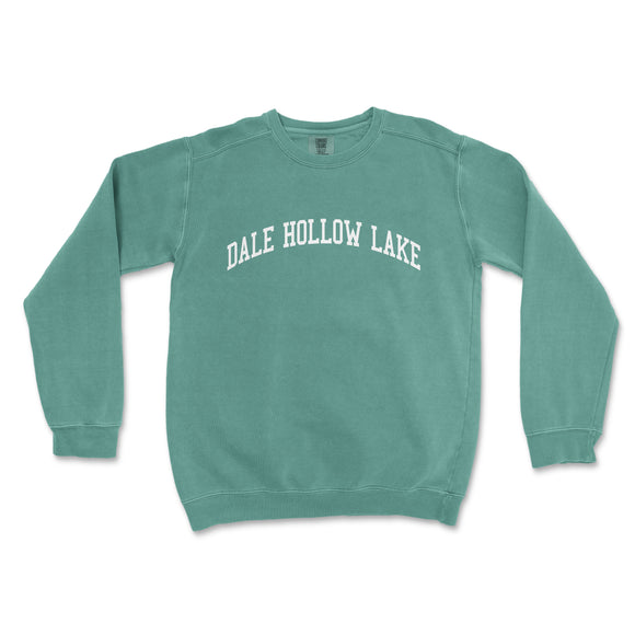 a green sweatshirt that says dale hollow lake
