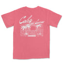 a pink t - shirt with the words california on it