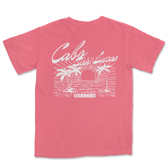 a pink t - shirt with the words california on it