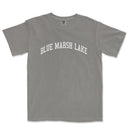 a gray shirt that says blue marsh lake